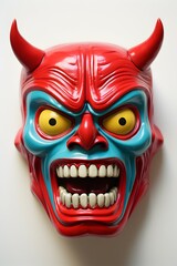 Obraz premium Demon mask halloween theme 3d object