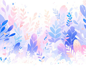 Flat abstract design of a nature spring background, minimalism illustration, website, Ul design