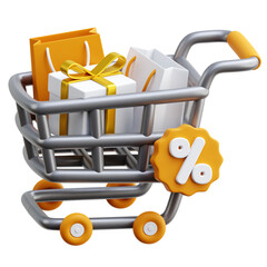 Shopping Sale 3D Icon Illustrations
