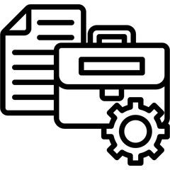 Fototapeta premium Management Icon