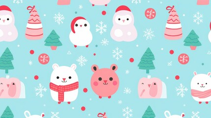 cute christmas plaid background vector