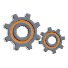 Gear 3D Icon Illustrations