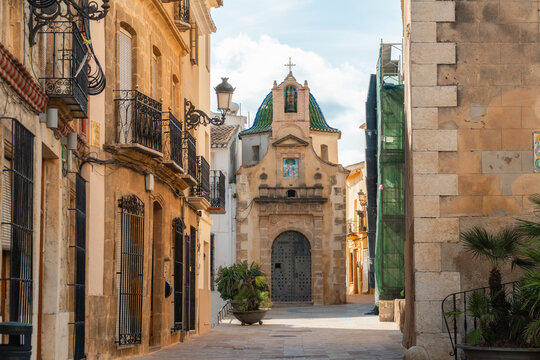 Divina Pastora church, in Teulada old town, Alicante (Spain)