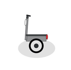 one wheel bike on white background