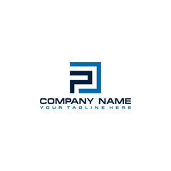 Obraz premium FP Initial Logo Sign Design for Your Company