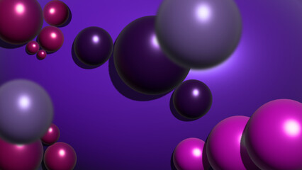 Background in the form of several balls. Vector illustration