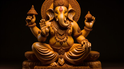 Fototapeta na wymiar Hinduistic sculpture ganesha elephant