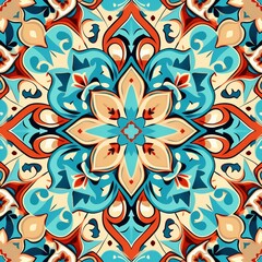 Seamless Floral Pattern Fashion-Forward Fabric Repeat"