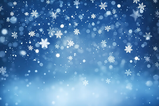 snowflakes background with blank copyspace for Chrismas