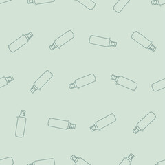 Doodle face mist line art seamless pattern. Suitable for backgrounds, wallpapers, fabrics, textiles, wrapping papers, printed materials, and many more.