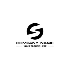 S Initial Logo Sign Design