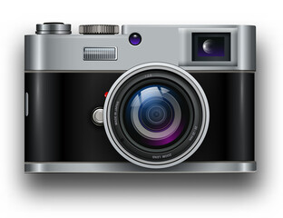 Background with photo camera