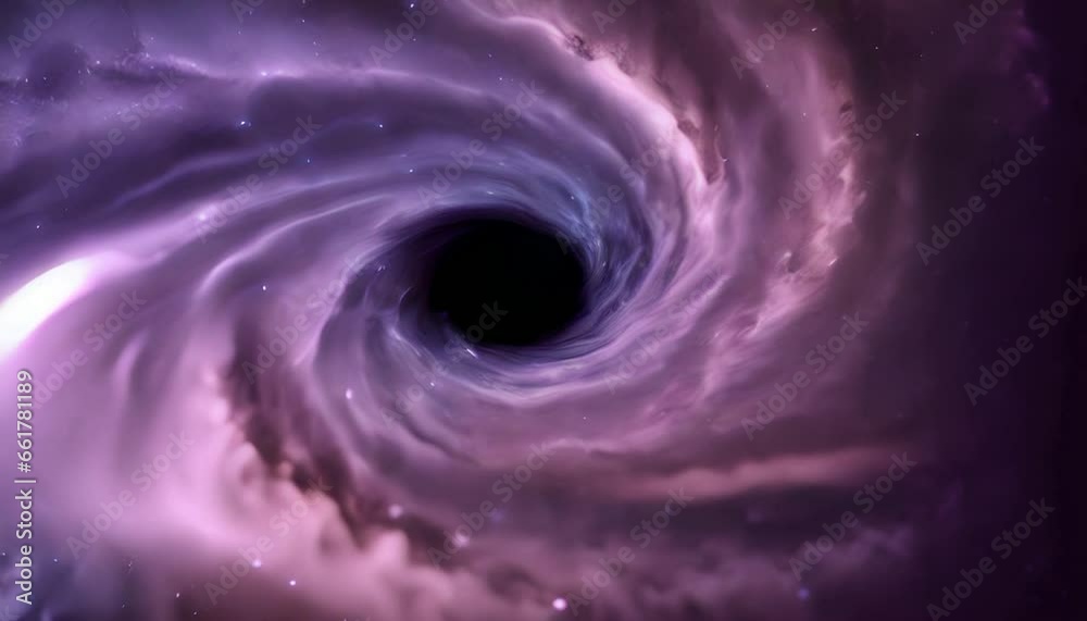 Wall mural glittering cosmic nebula with a massive black hole at the center. abstract background and wallpaper.
