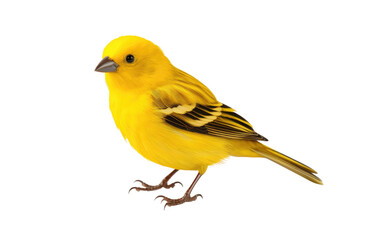 Cartoon Image of 3D Atlantic Canary on isolated background - obrazy, fototapety, plakaty