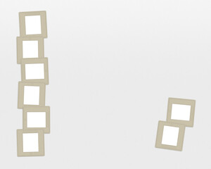 Retro Blank Film Photos Slide Mounts Overlay