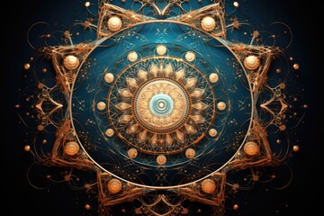 Abstract mandala with mystical meaning 