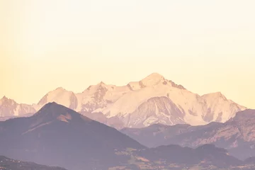  le Mont- Blanc  au coucher du soleil © Pyc Assaut