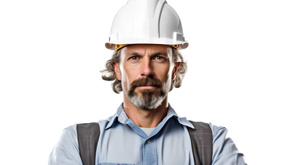 Réparateur, homme de chantier pour les travaux à la maison avec transparence, sans background