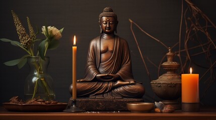 buddha statue in temple 