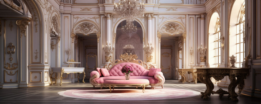 Luxury baroque interior