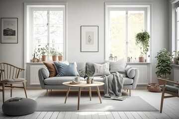 Scandinavian Style Living Room: Minimalistic Elegance and Functional Design