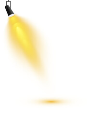 Bright Yellow Spotlight. Scene. Light Effects. Glow light effect. Glowing lamp. PNG.
