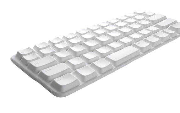3D Image of Cartoon Keyboard on isolated background