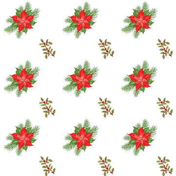 Free vector Christmas pattern with snowflakes
