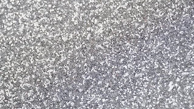 Abstract silver background, bokeh effect.