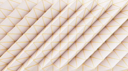 3D Background with white-yellow colors. 3D rendering