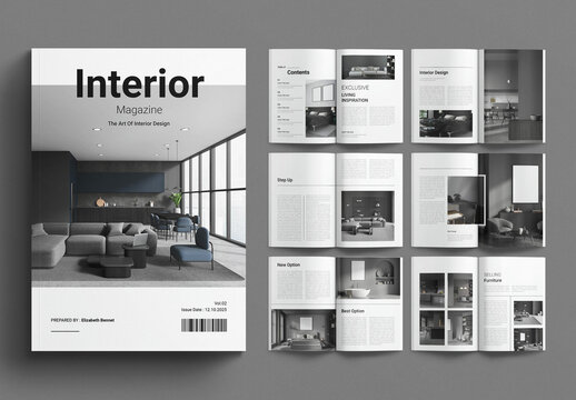 Interior Design Magazine Template
