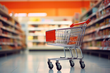 Supermarket shopping cart