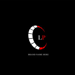 LP circle letter logo design with circle  shape. LP ellipse letters with typographic style.  initials form a circle logo. LP Circle Abstract Monogram Letter Mark Vector, LP latter logo. spread logo