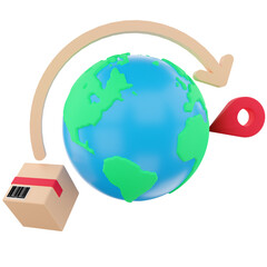 worldwide delivery of 3D render