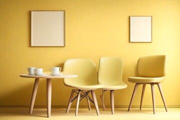 room with chairs and table4k HD quality photo.