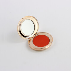 Makeup Bronzer Top view Photography  On White Background - Cosmetics Product