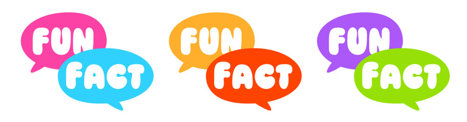 Fun fact on speech bubble