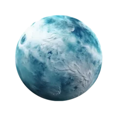 Foto op Canvas Neptune Planet Isolated on Transparent or White Background, PNG © Lars