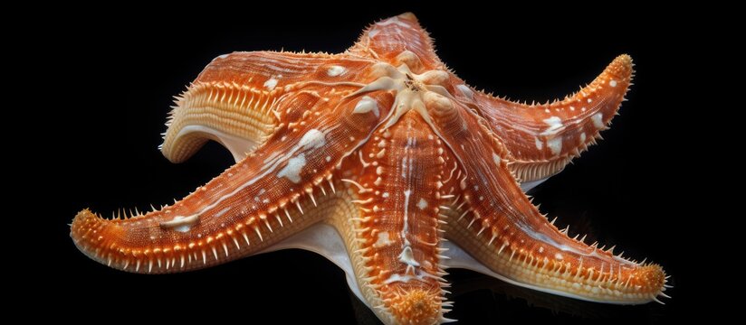 Linkia multifora a small starfish regenerates its entire body from one arm on a South Pacific reef potentially shedding arms through autotomy With copyspace for text