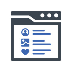 User activity interface icon