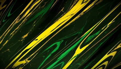 (4K) Abstract Oil Surface texture wallpaper/background, Green, Yellow & Black , AI