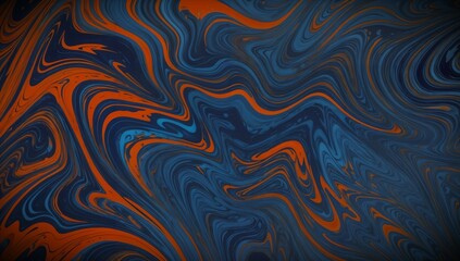 (4K) Abstract Oil Surface texture wallpaper/background, Blue & Red, AI