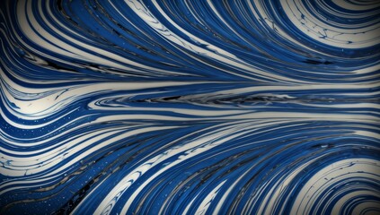 (4K) Abstract Oil Surface texture wallpaper/background, 
 blue & white, AI