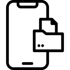 Folder flat icon vector illustration