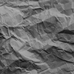 Grey Crumpled Paper Texture