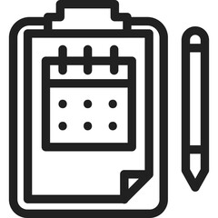 Checklist flat icon vector illustration