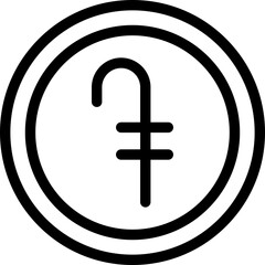 Dram flat icon vector illustration