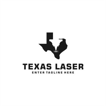 texas laser logo design, laser cutting vector, texas vector, negative space laser cutting texas, premium texas laser logo design