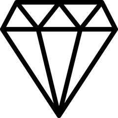 Diamond flat icon vector illustration