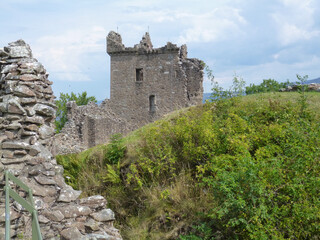 Urquhart Castle ruins in Urquhart